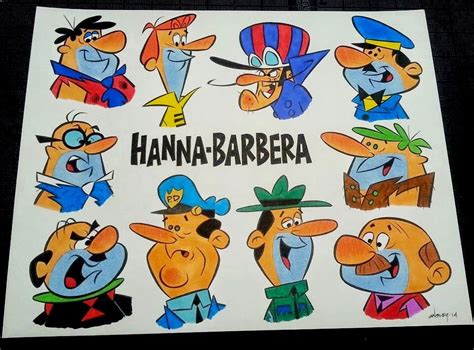 Patrick Owsley Cartoon Art and More!: HANNA-BARBERA TV MEN - IN COLOR!