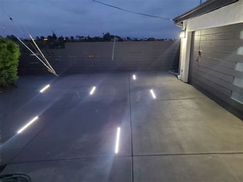 Concrete Driveway Lighting using LED Strips and Channels - Ecolocity LED