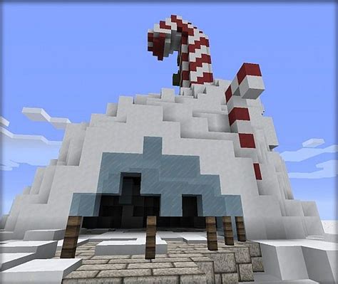 Christmas Candy Cane Tower Minecraft Map