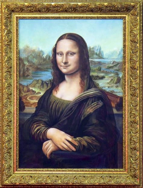 Mona Lisa Original Painting Framed at PaintingValley.com | Explore collection of Mona Lisa ...