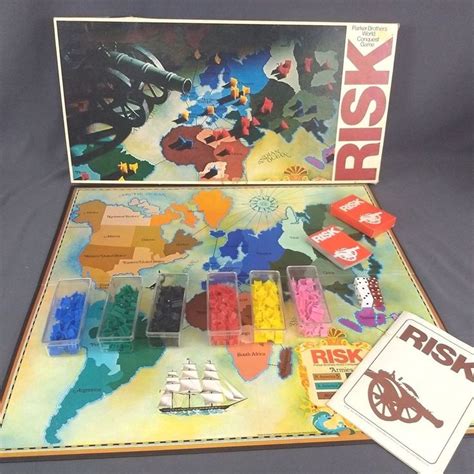 Vintage Risk Board Game 1975 Parker Brothers World Conquest Complete #ParkerBrothers | Board ...