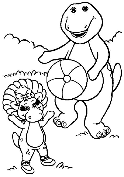 Free Printable Barney Coloring Pages For Kids