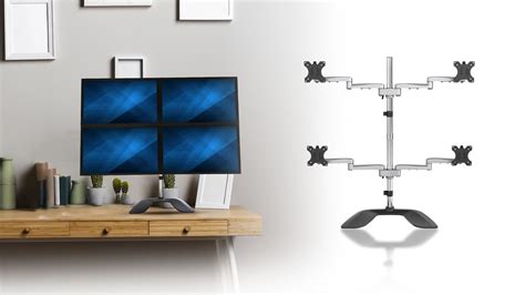 8 Best Quad Monitor Stands in 2023 - Techtouchy