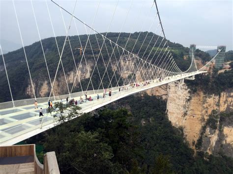 ZHANGJIAJIE NATIONAL FOREST PARK, China: World Tallest and Longest Glass Bridge...