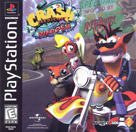 Crash Bandicoot: Warped (1998) box cover art - MobyGames