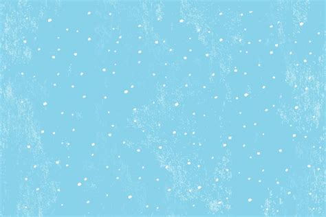 Winter snowfall and snowflakes on light blue background. Hand drawn snow pattern. Doodle cold ...