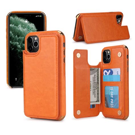 Dteck Wallet Case For iPhone 11 Pro Max 6.5 inch 2019, Slim Shockproof Protective Case with ...