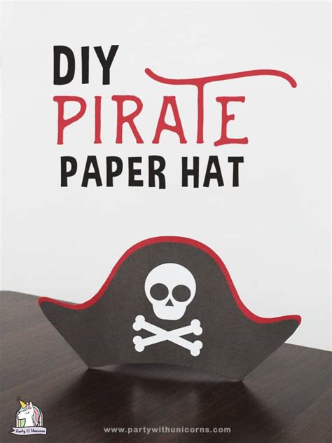 Printable Pirate Hat Template For Kids - Party with Unicorns