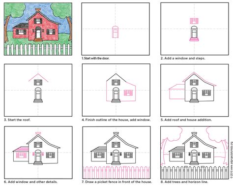 Draw a Country House · Art Projects for Kids