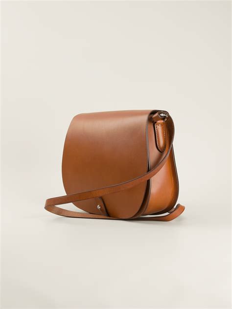 Lyst - Ralph Lauren Black Label Classic Saddle Bag in Brown