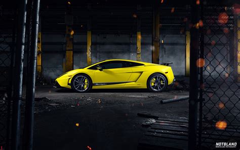 Car Lamborghini Gallardo Superleggera Yellow Side Warehouse wallpaper | 1920x1200 | #16408