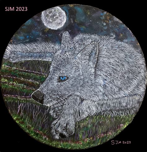 White Wolf acrylic painting by tulipteardrops on DeviantArt