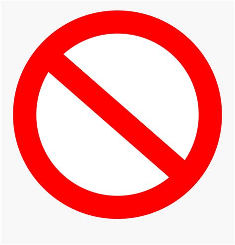 No Symbol Clip Art - Do Not , Free Transparent Clipart - ClipartKey