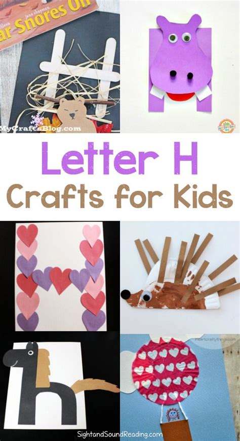 20+ Free Letter H Crafts for Preschool | Mrs. Karle's Sight and Sound Reading | Preschool letter ...