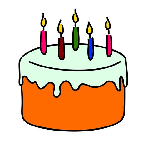 Free photo: Birthday Cake Clipart - Birthday, Cake, Candles - Free Download - Jooinn