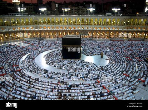 Aerial view over mass prayer Mecca Saudi Arabia Middle East M Amin Stock Photo - Alamy