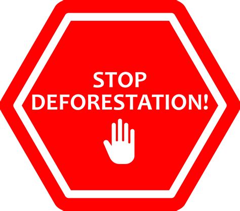 Clipart Image: Stop Deforestation Protest Symbol - FreeStockImages.net