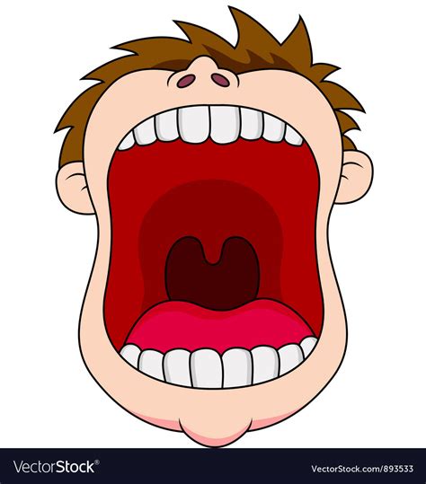 Open mouth Royalty Free Vector Image - VectorStock