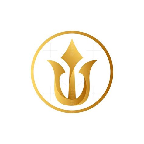 Golden Trident Logo | Trident logo, ? logo, Trident