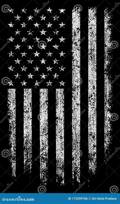 Black American Flag Pc Wallpaper