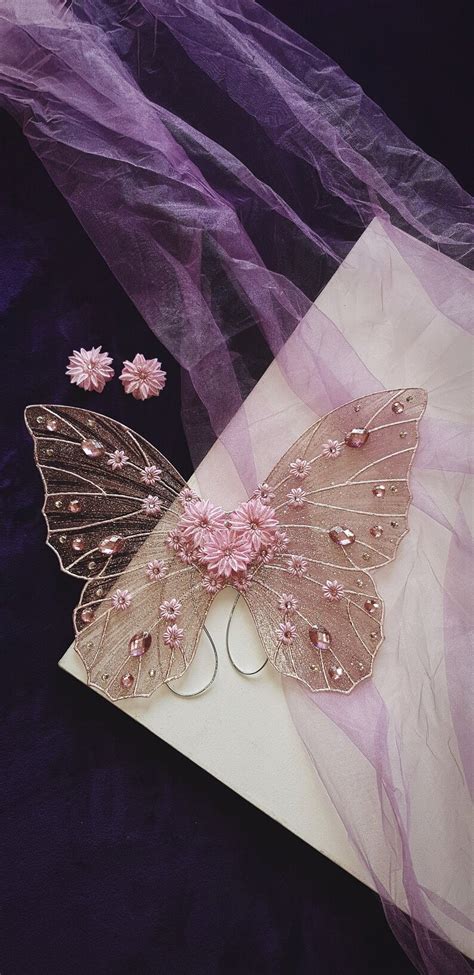 Pink Gold Butterfly Wings Fairy Costume Wings Fairy Gifts for - Etsy