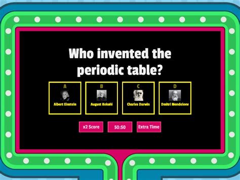 The Periodic Table Quiz - Gameshow quiz