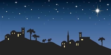 Poster background night bethlehem - PIXERS.US | Bethlehem christmas, Nativity silhouette ...