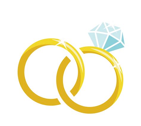 Wedding ring Marriage - Cartoon vector material diamond wedding ring png download - 2480*2209 ...