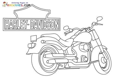 Harley Davidson Coloring Pages Printable for Free Download