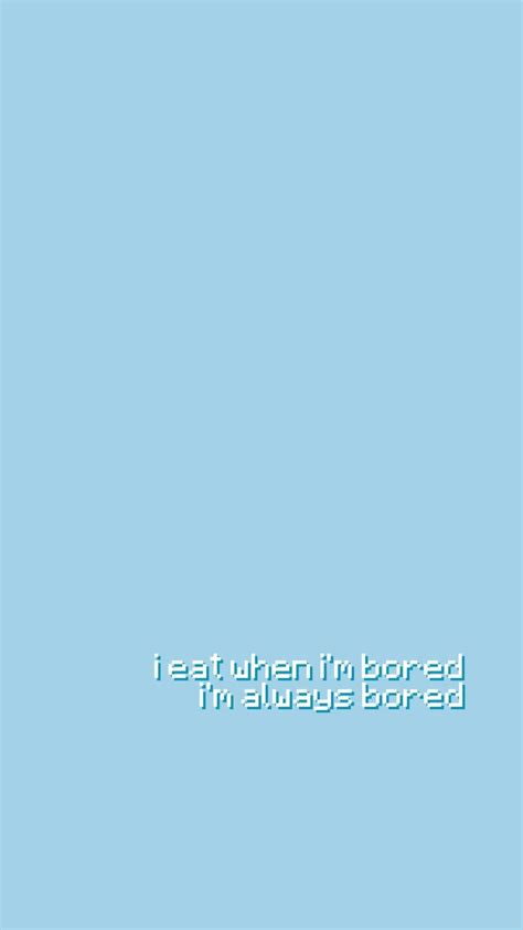 Horizontal Pastel Blue Aesthetic Wallpaper