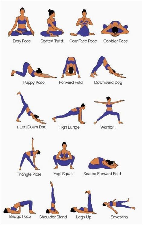 Free Printable Yoga Poses Chart