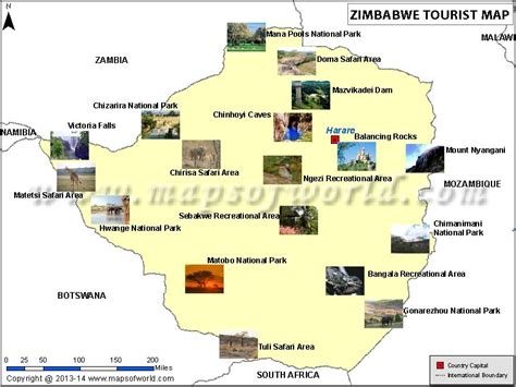 √ Zimbabwe National Parks Map