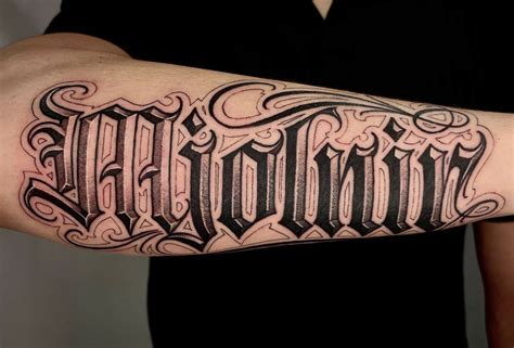 10 Best Cursive Chicano Lettering Tattoo Ideas That Will Blow Mind!