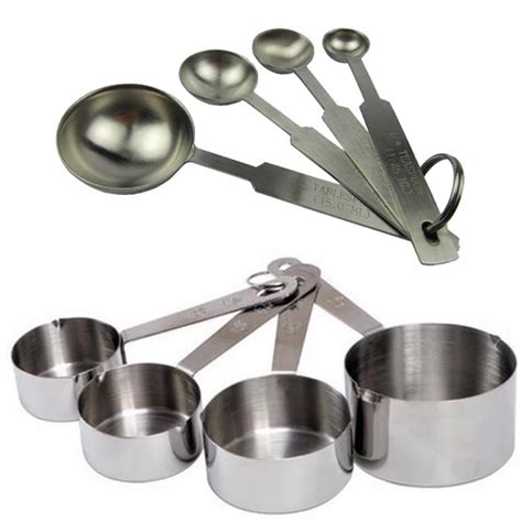 Stainless steel Measuring cups / stainless steel measuring spoon baking tools | Shopee Philippines