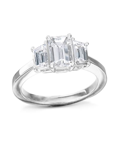 Emerald Cut Three Stone Diamond Ring – Turgeon Raine