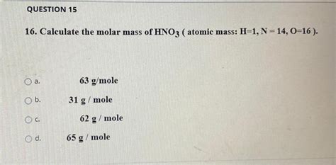 Solved QUESTION 13 10. Calculate the molar mass of NaOH ( | Chegg.com