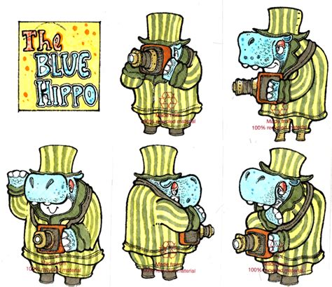 The Art of Ryan Medlock: Blue Hippo