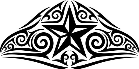 Star Tattoo Tribal Design 12227746 PNG