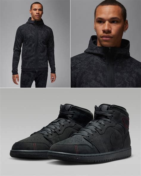 Air Jordan 1 Mid Craft Dark Smoke Grey Shirts Clothing Outfits