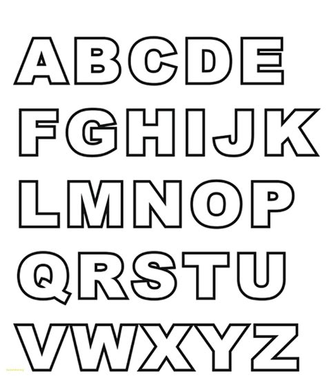 Free Printable Alphabet Templates