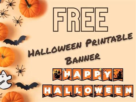 Halloween Printable Banner - The Peculiar Green Rose