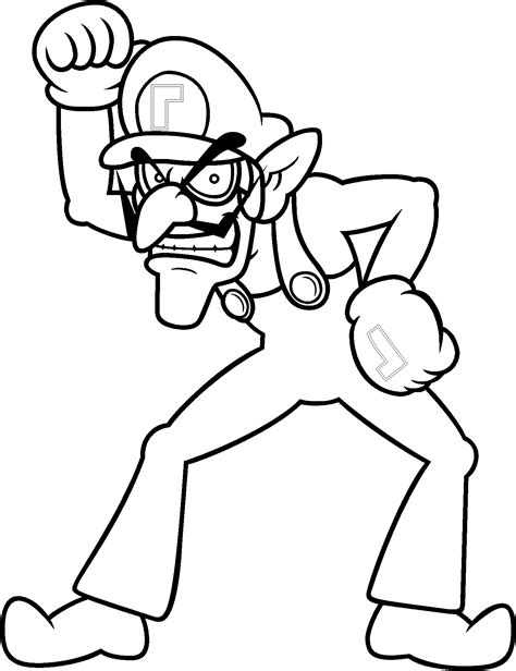 Waluigi Coloring by Blistinaorgin on DeviantArt