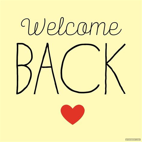 Welcome Back Sign Printable - Gridgit.com