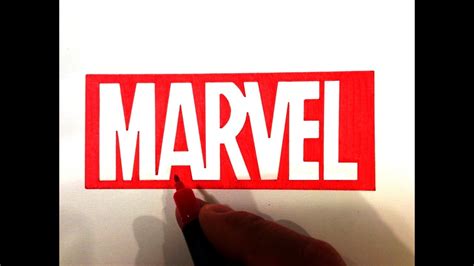 How to Draw the MARVEL Comics Logo - YouTube