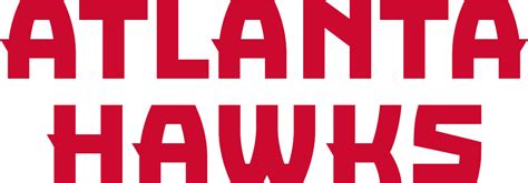 Download Transparent Atlanta Hawks Logo Font - Atlanta Hawks Logo Png - PNGkit