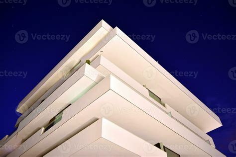 Exterior of apartment building at night 27851708 Stock Photo at Vecteezy