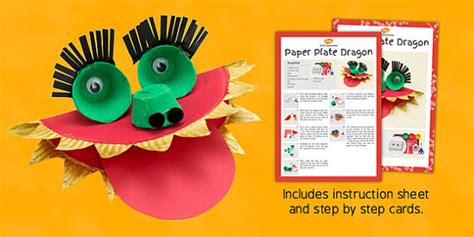 Paper Plate Dragon Instructions - Paper Crafts Step by Step