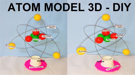 3D Atom Model for School Science Exhibition - Free Science | Maths | English | Physics ...