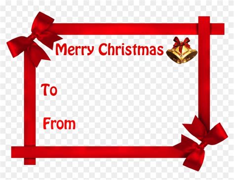 Merry Christmas Gift Labels - Free Transparent PNG Clipart Images Download