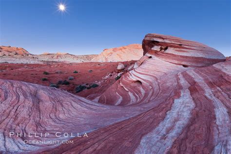 Moonset over Fire Wave, Valley of Fire, Nevada – Natural History Photography Blog